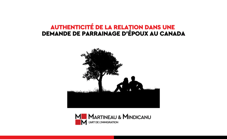 Authenticité de la relation dans une demande de parrainage d’époux au Canada